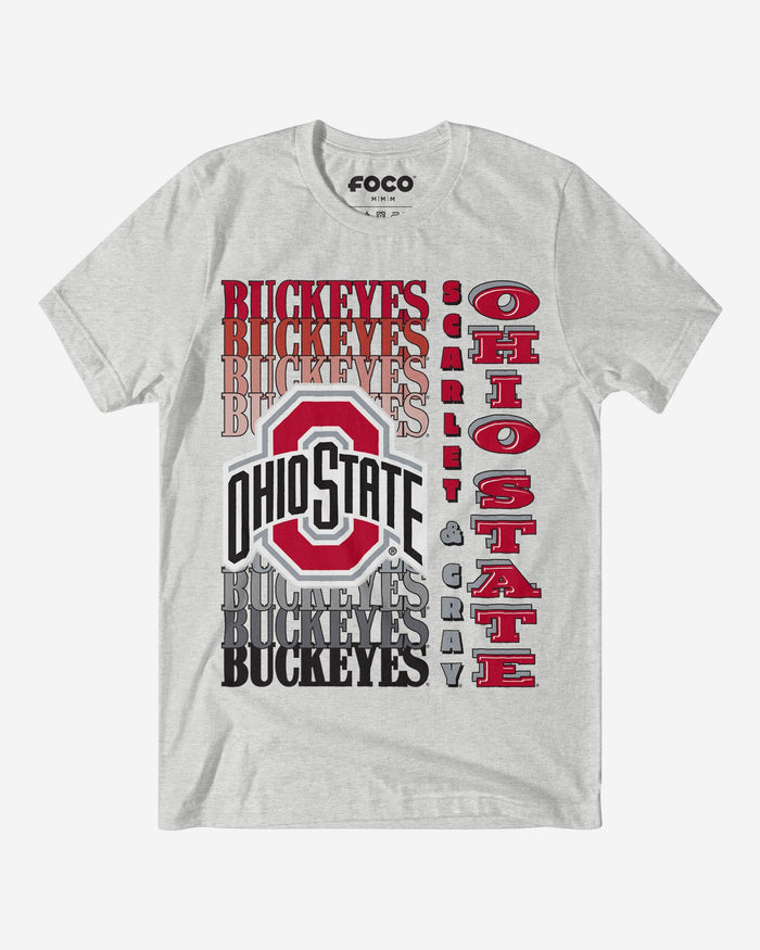 Ohio State Buckeyes Gradient Wordmark T-Shirt FOCO S - FOCO.com