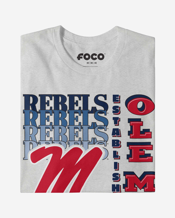 Ole Miss Rebels Gradient Wordmark T-Shirt FOCO - FOCO.com