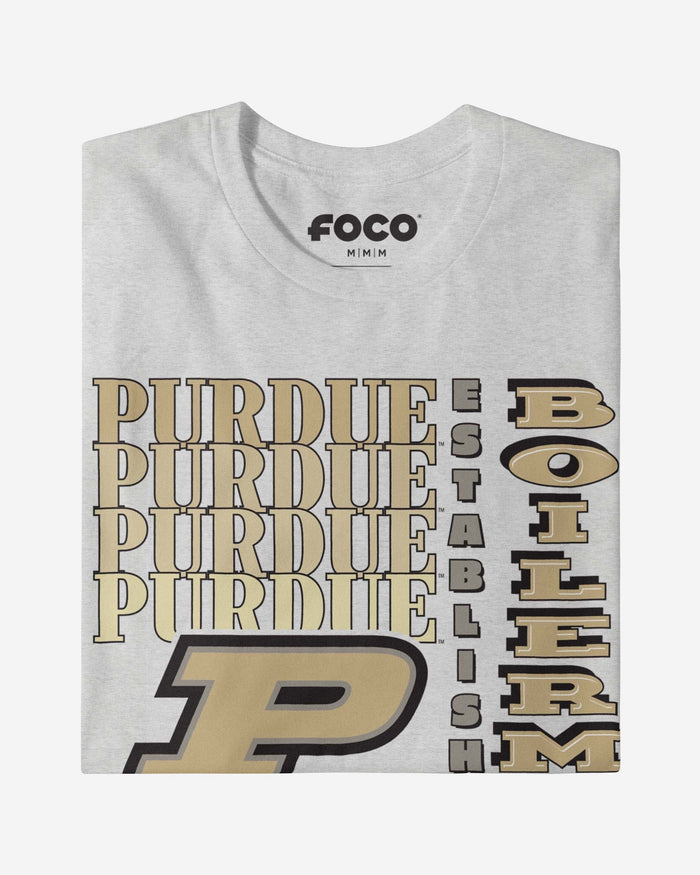Purdue Boilermakers Gradient Wordmark T-Shirt FOCO - FOCO.com