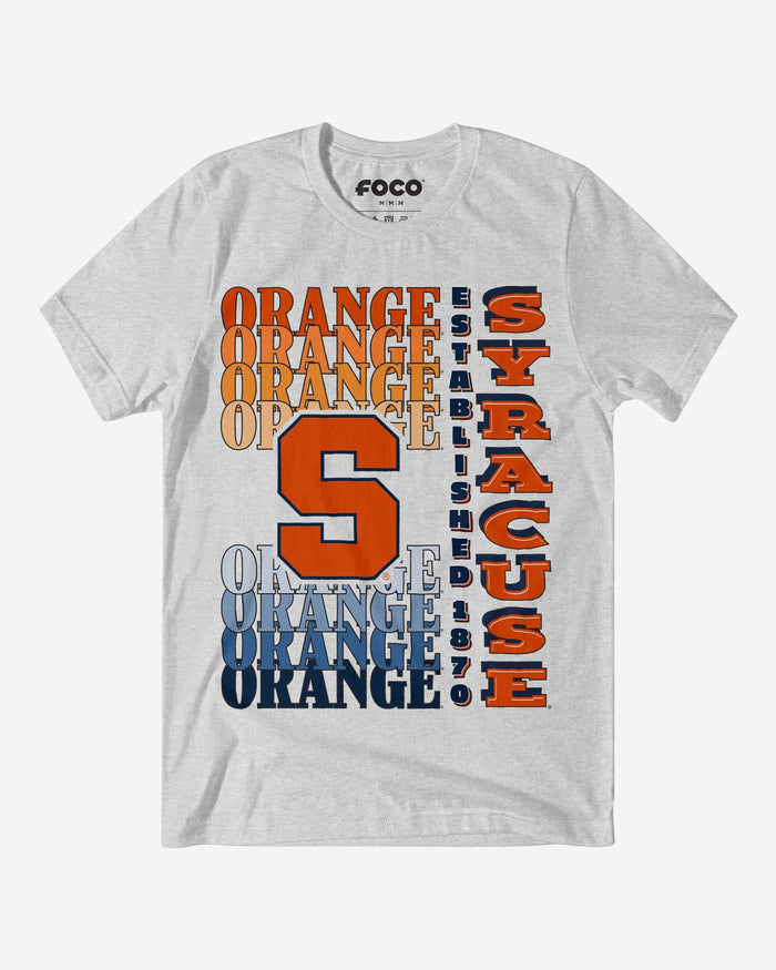 Syracuse Orange Gradient Wordmark T-Shirt FOCO S - FOCO.com