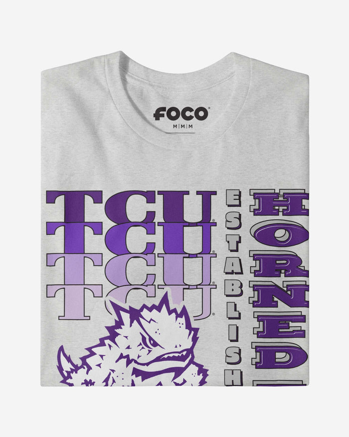 TCU Horned Frogs Gradient Wordmark T-Shirt FOCO - FOCO.com