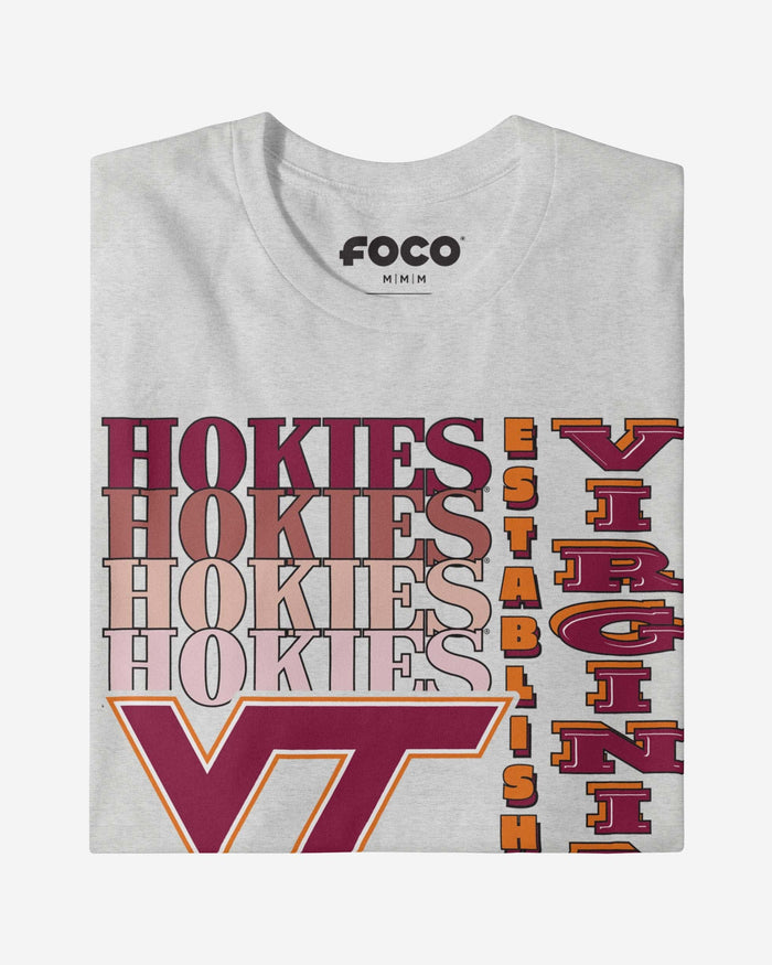 Virginia Tech Hokies Gradient Wordmark T-Shirt FOCO - FOCO.com
