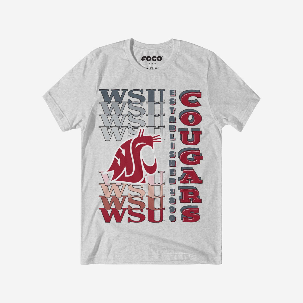 Washington State Cougars Gradient Wordmark T-Shirt FOCO S - FOCO.com