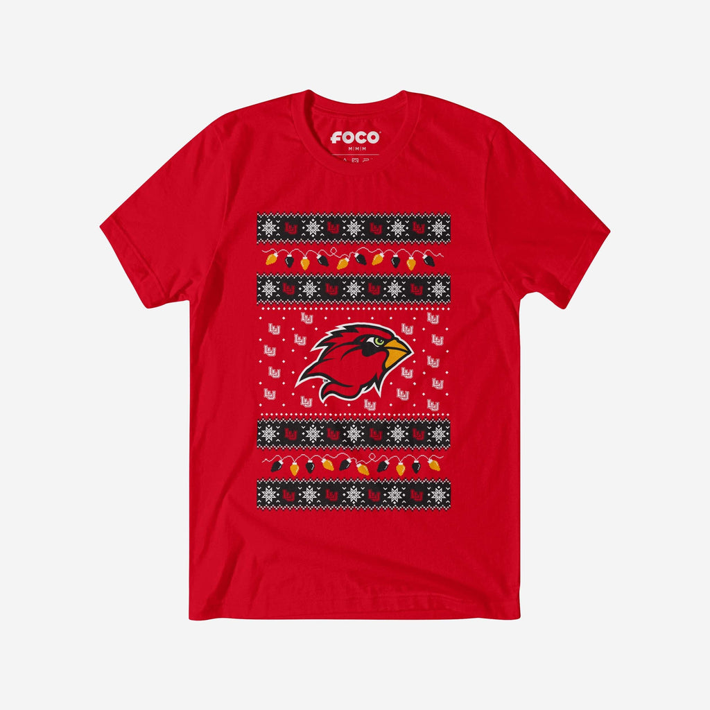 Lamar Cardinals Holiday Lights Sweater T-Shirt FOCO S - FOCO.com