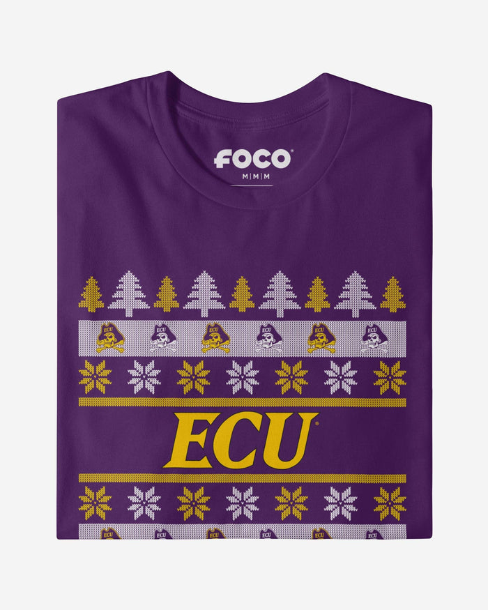 East Carolina Pirates Holiday Sweater T-Shirt FOCO - FOCO.com