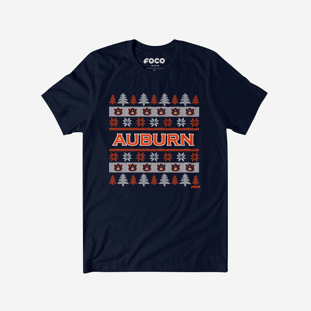 Auburn Tigers Holiday Sweater T-Shirt FOCO S - FOCO.com