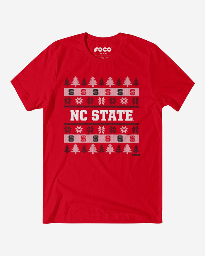 NC State Wolfpack Holiday Sweater T-Shirt FOCO S - FOCO.com