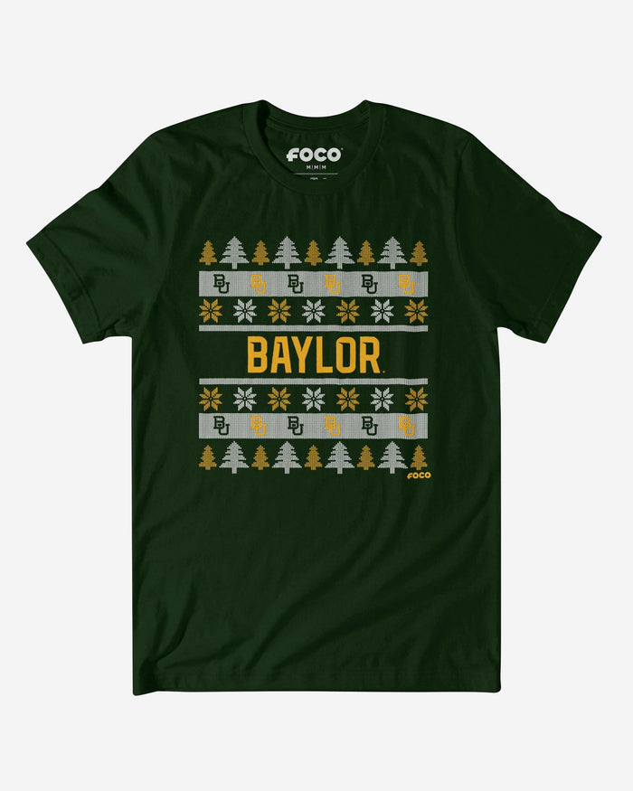 Baylor Bears Holiday Sweater T-Shirt FOCO S - FOCO.com