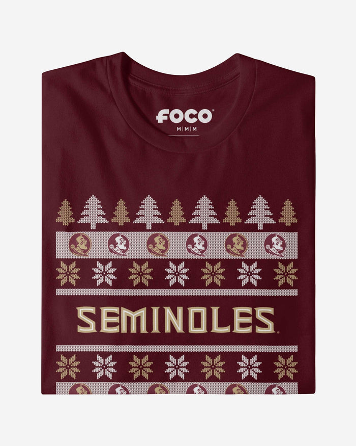 Florida State Seminoles Holiday Sweater T-Shirt FOCO - FOCO.com