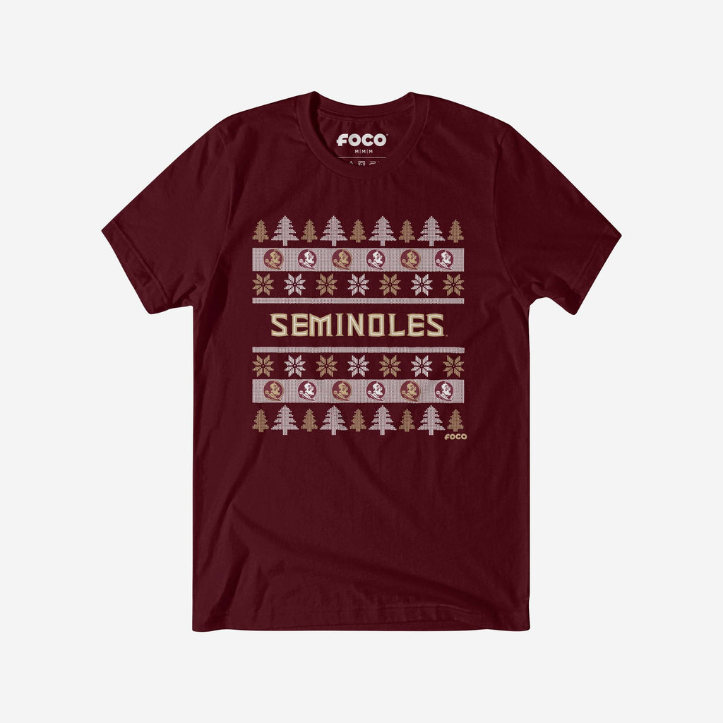 Florida State Seminoles Holiday Sweater T-Shirt FOCO S - FOCO.com