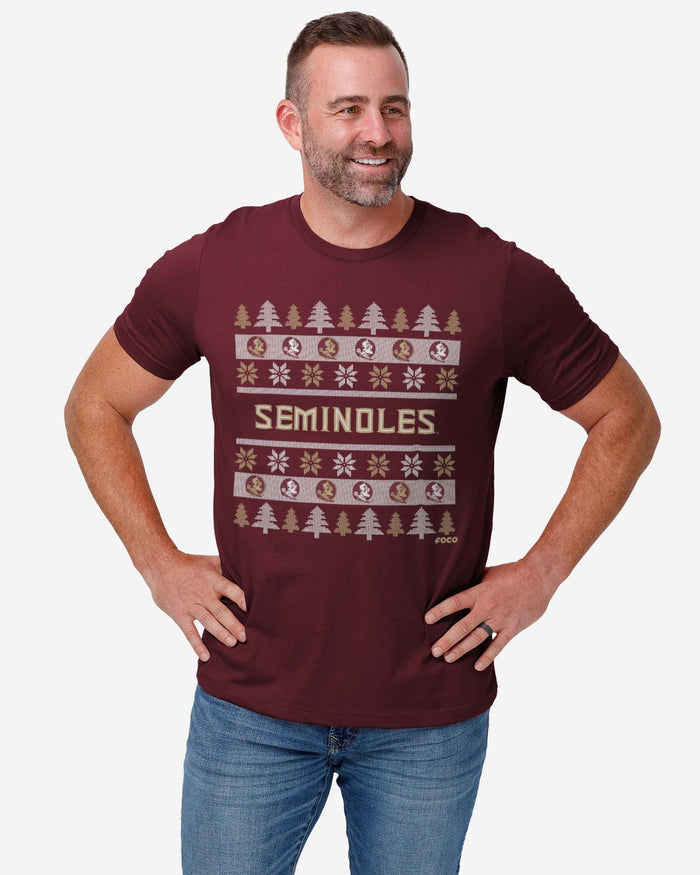 Florida State Seminoles Holiday Sweater T-Shirt FOCO - FOCO.com