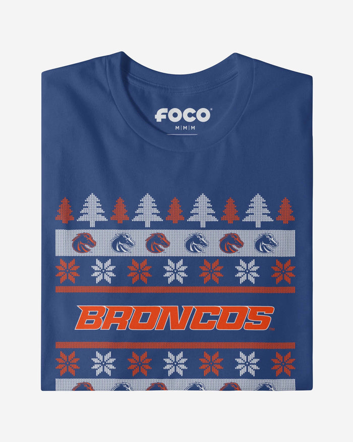 Boise State Broncos Holiday Sweater T-Shirt FOCO - FOCO.com