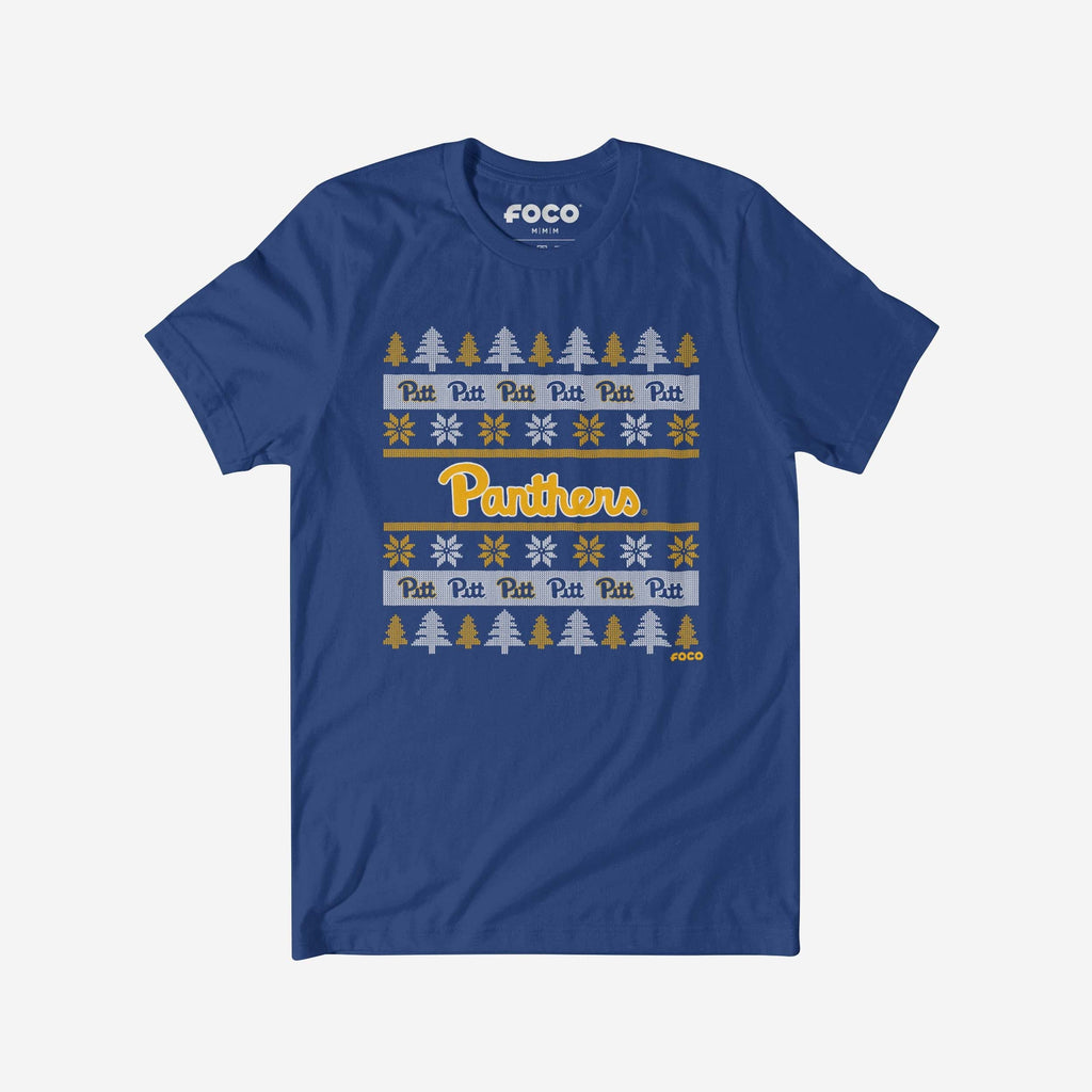 Pittsburgh Panthers Holiday Sweater T-Shirt FOCO S - FOCO.com