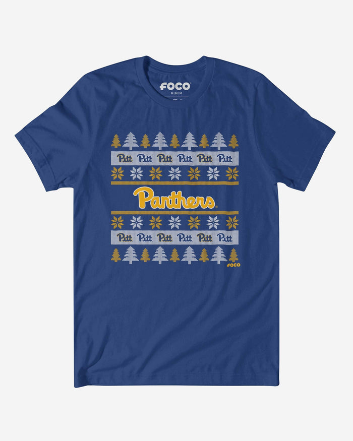 Pittsburgh Panthers Holiday Sweater T-Shirt FOCO S - FOCO.com