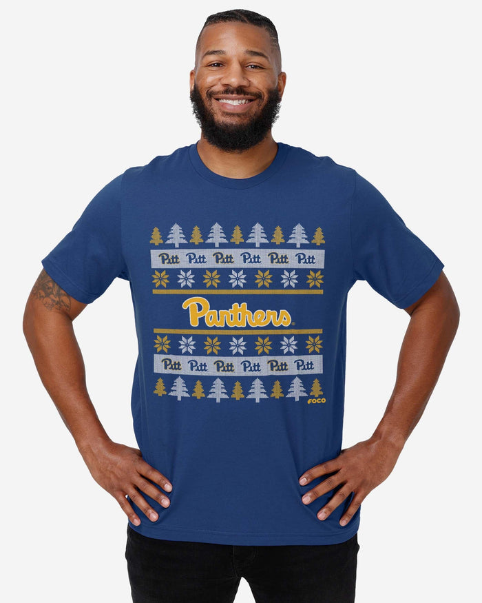 Pittsburgh Panthers Holiday Sweater T-Shirt FOCO - FOCO.com