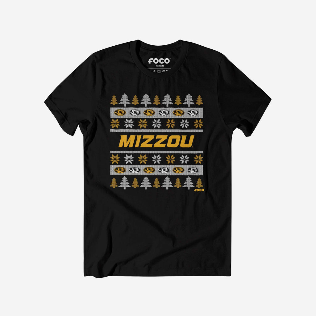 Missouri Tigers Holiday Sweater T-Shirt FOCO S - FOCO.com