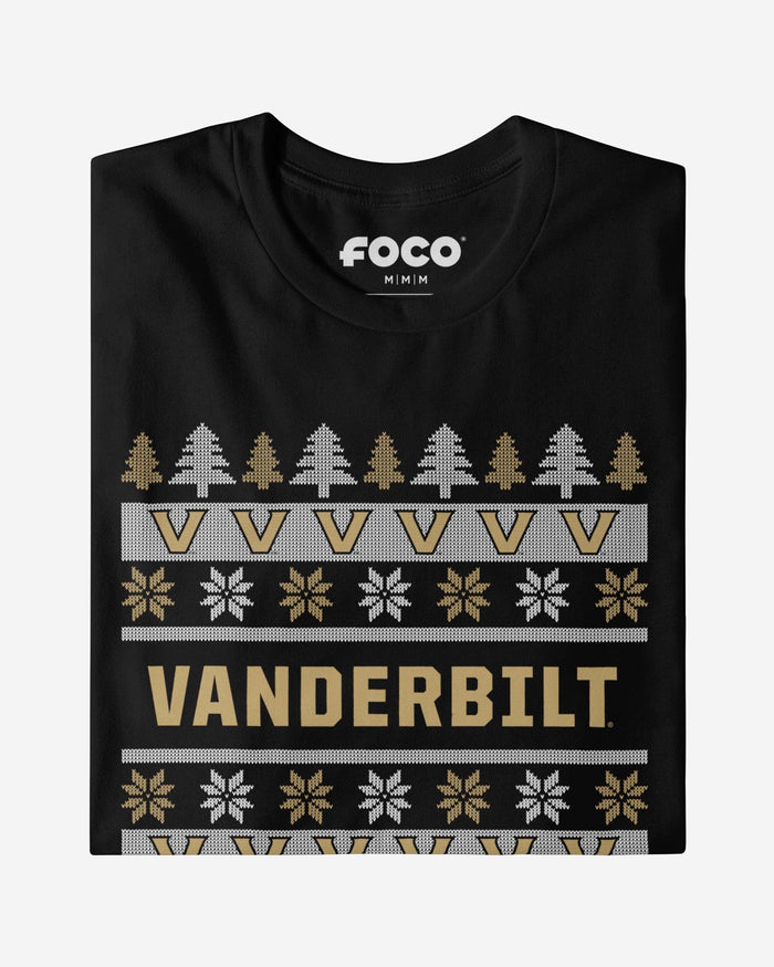 Vanderbilt Commodores Holiday Sweater T-Shirt FOCO - FOCO.com