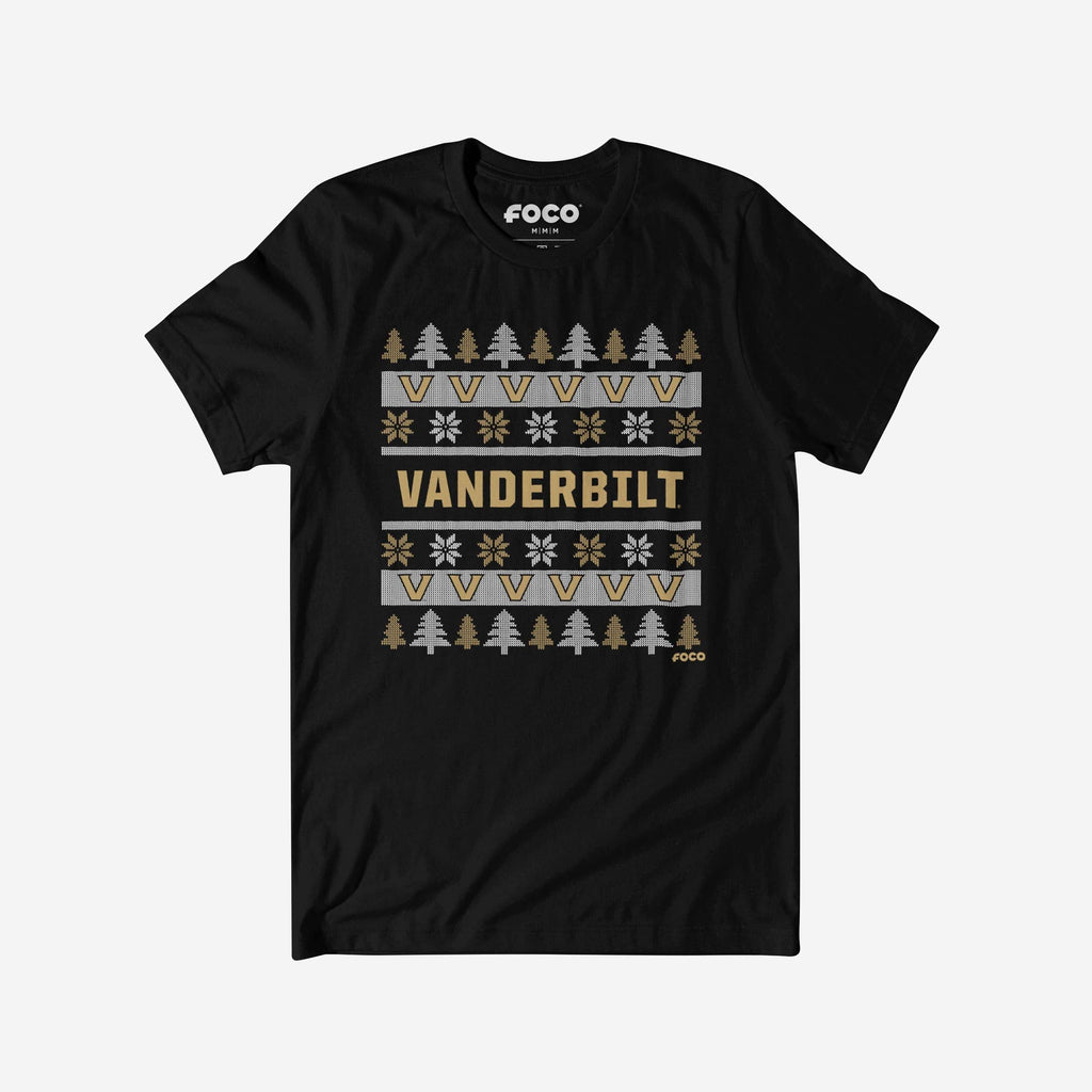 Vanderbilt Commodores Holiday Sweater T-Shirt FOCO S - FOCO.com