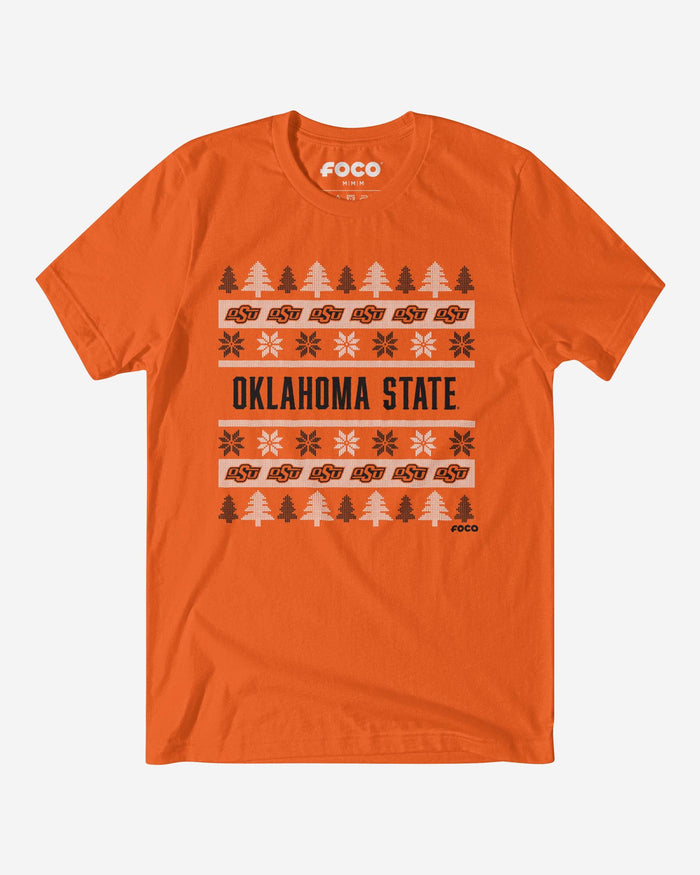 Oklahoma State Cowboys Holiday Sweater T-Shirt FOCO S - FOCO.com