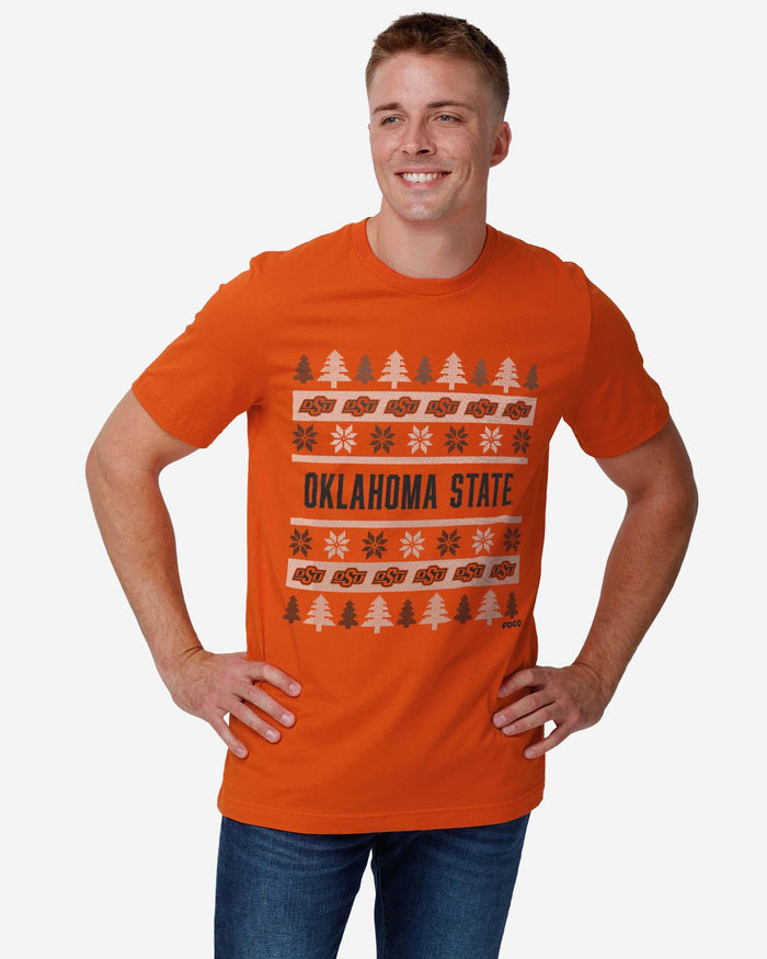 Oklahoma State Cowboys Holiday Sweater T-Shirt FOCO - FOCO.com