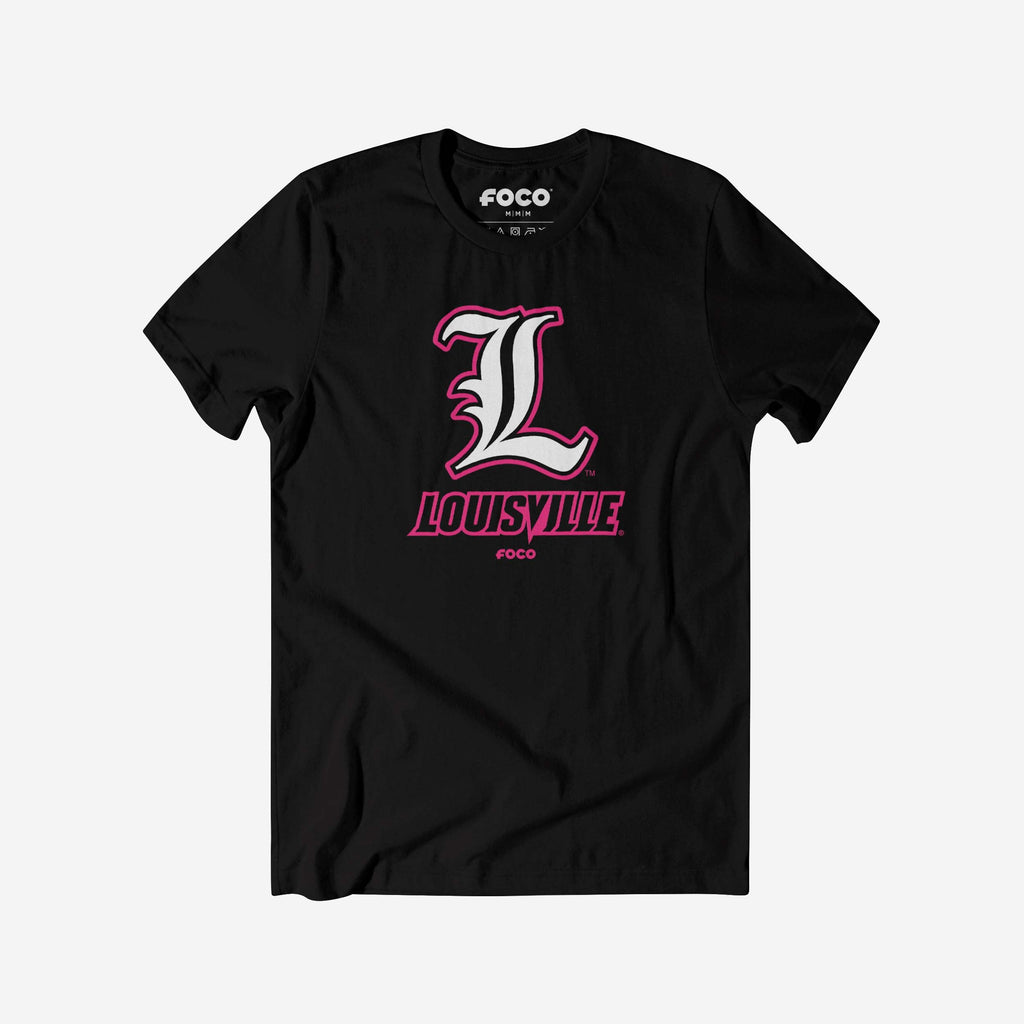 Louisville Cardinals Highlight Reel T-Shirt FOCO Black/Neon Pink S - FOCO.com
