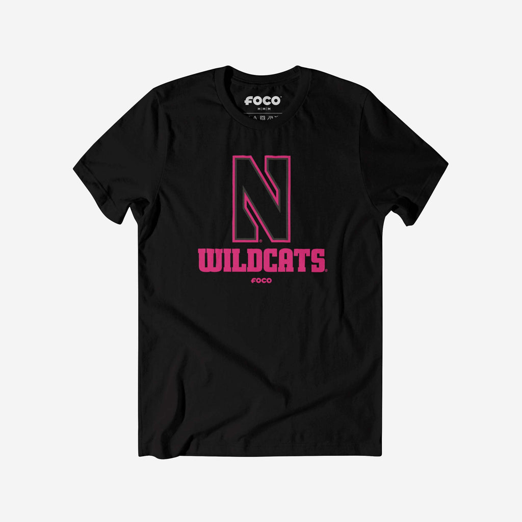 Northwestern Wildcats Highlight Reel T-Shirt FOCO Black/Neon Pink S - FOCO.com