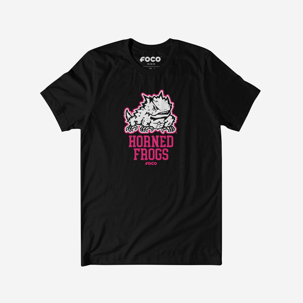 TCU Horned Frogs Highlight Reel T-Shirt FOCO Black/Neon Pink S - FOCO.com