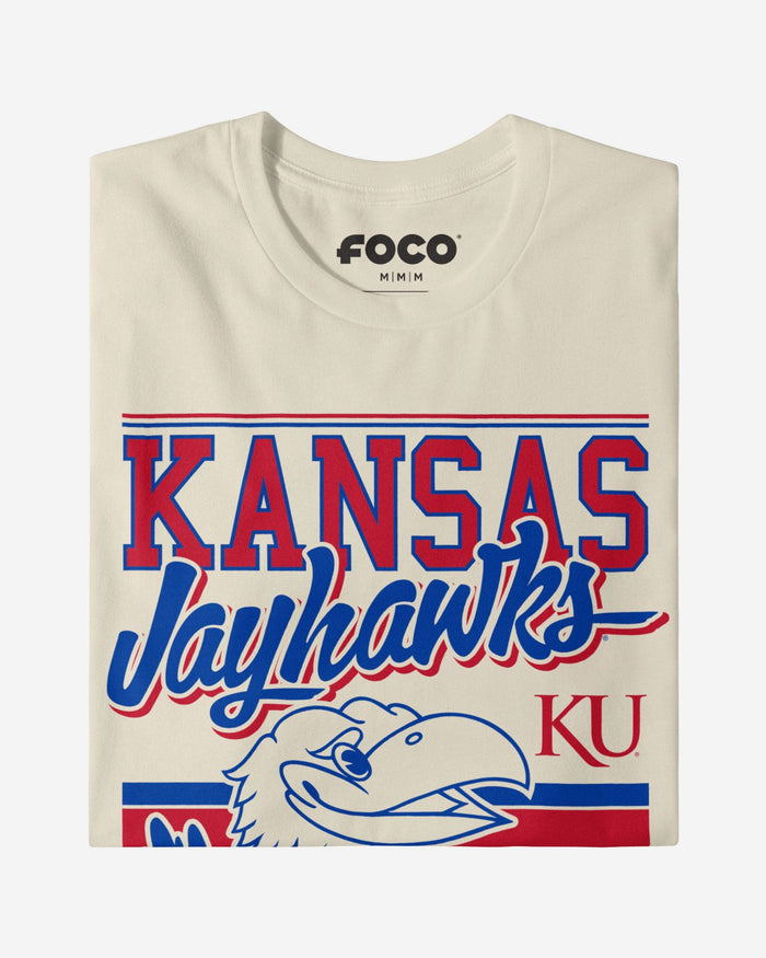 Big Jay Kansas Jayhawks Retro Logo Mascot T-Shirt FOCO