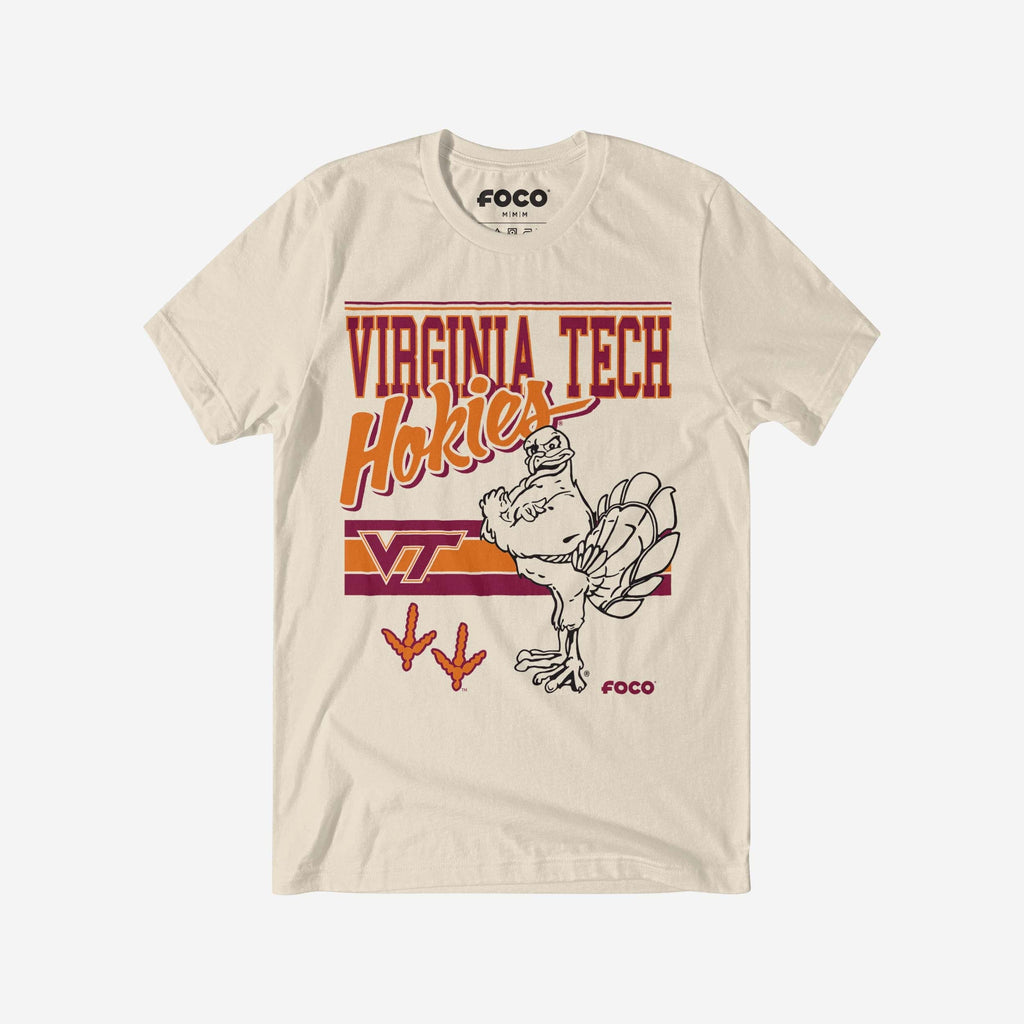 HokieBird Virginia Tech Hokies Retro Logo Mascot T-Shirt FOCO S - FOCO.com