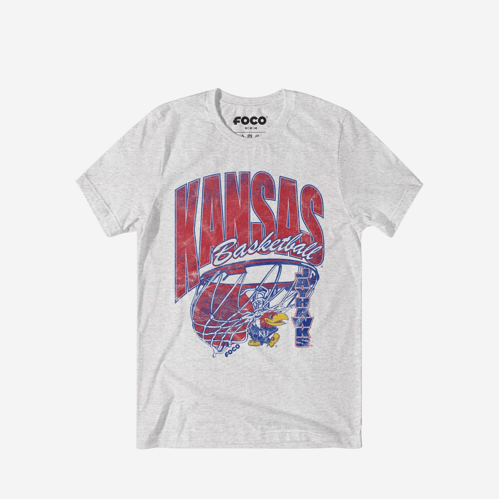 Kansas Jayhawks Script Swish T-Shirt FOCO S - FOCO.com
