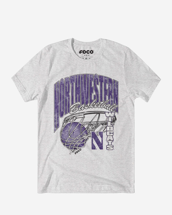 Northwestern Wildcats Script Swish T-Shirt FOCO S - FOCO.com