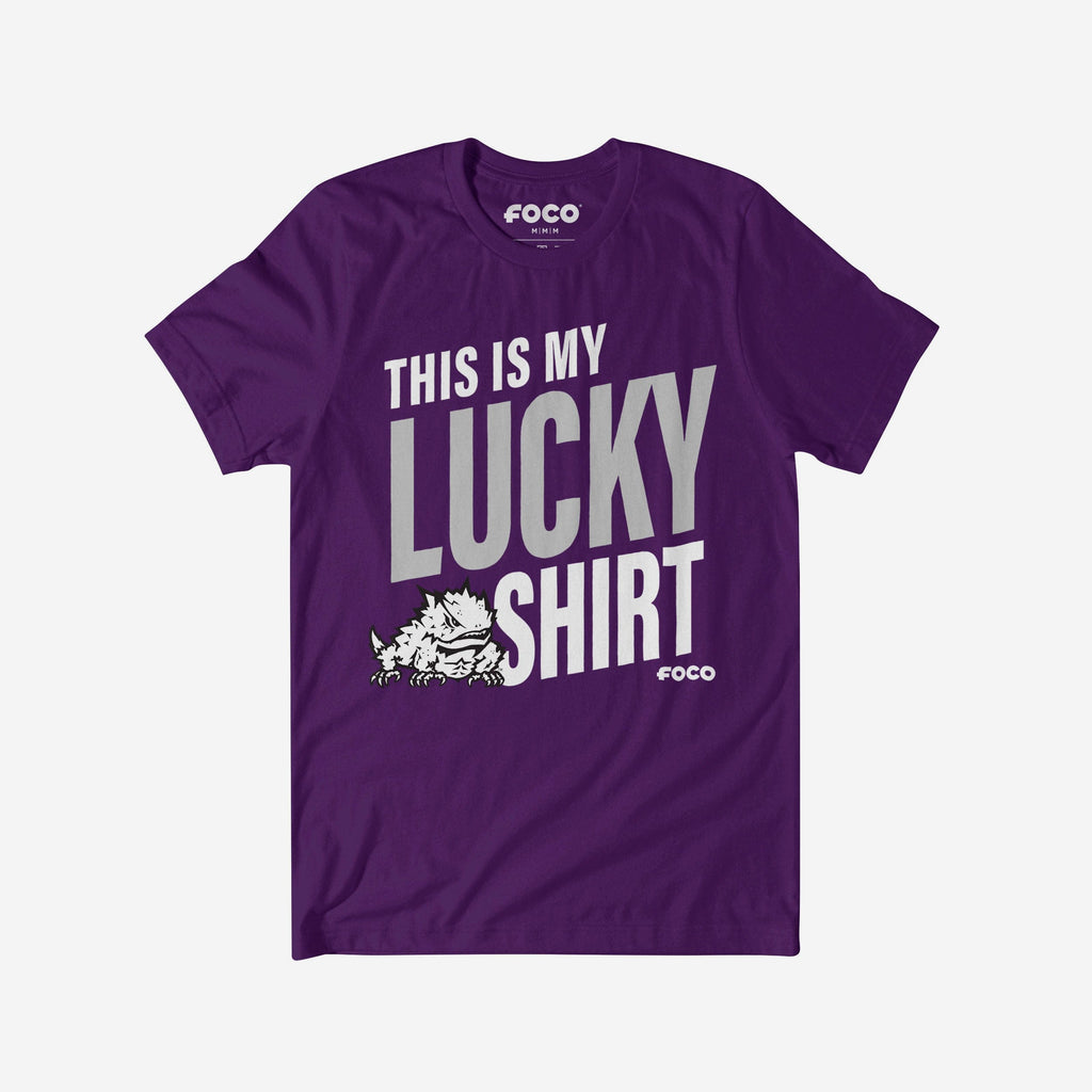 TCU Horned Frogs This Is My Lucky T-Shirt FOCO S - FOCO.com