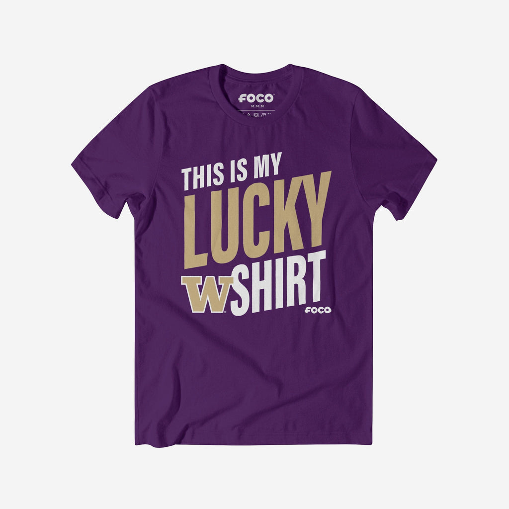 Washington Huskies This Is My Lucky T-Shirt FOCO S - FOCO.com