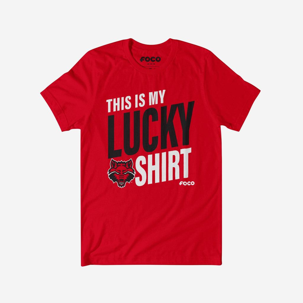 Arkansas State Red Wolves This Is My Lucky T-Shirt FOCO S - FOCO.com