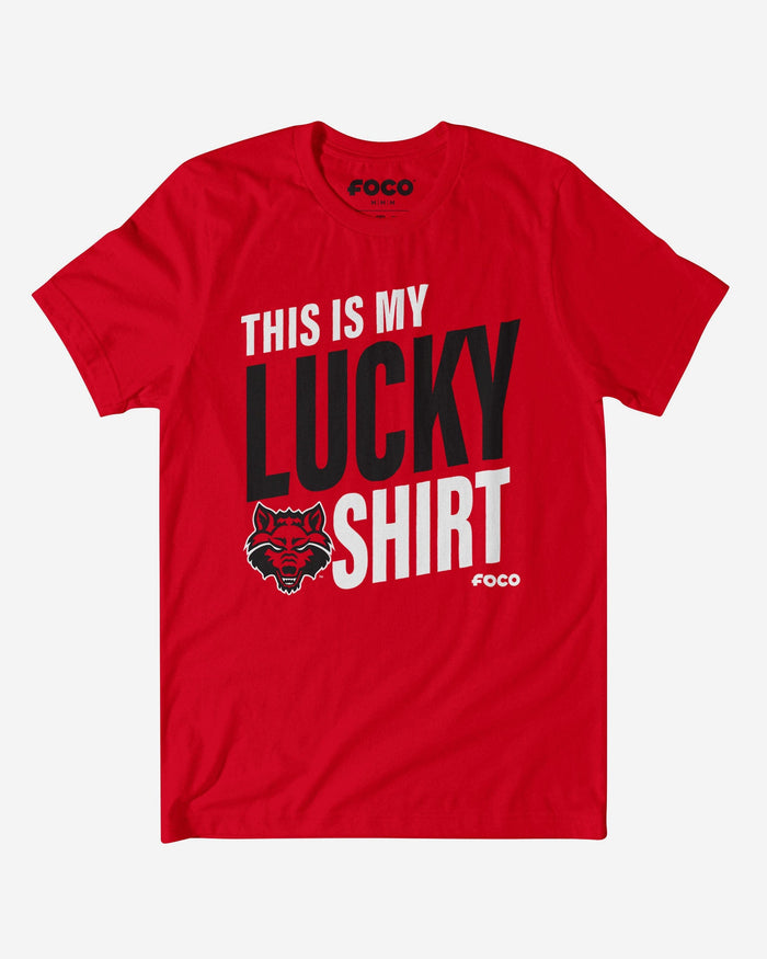 Arkansas State Red Wolves This Is My Lucky T-Shirt FOCO S - FOCO.com