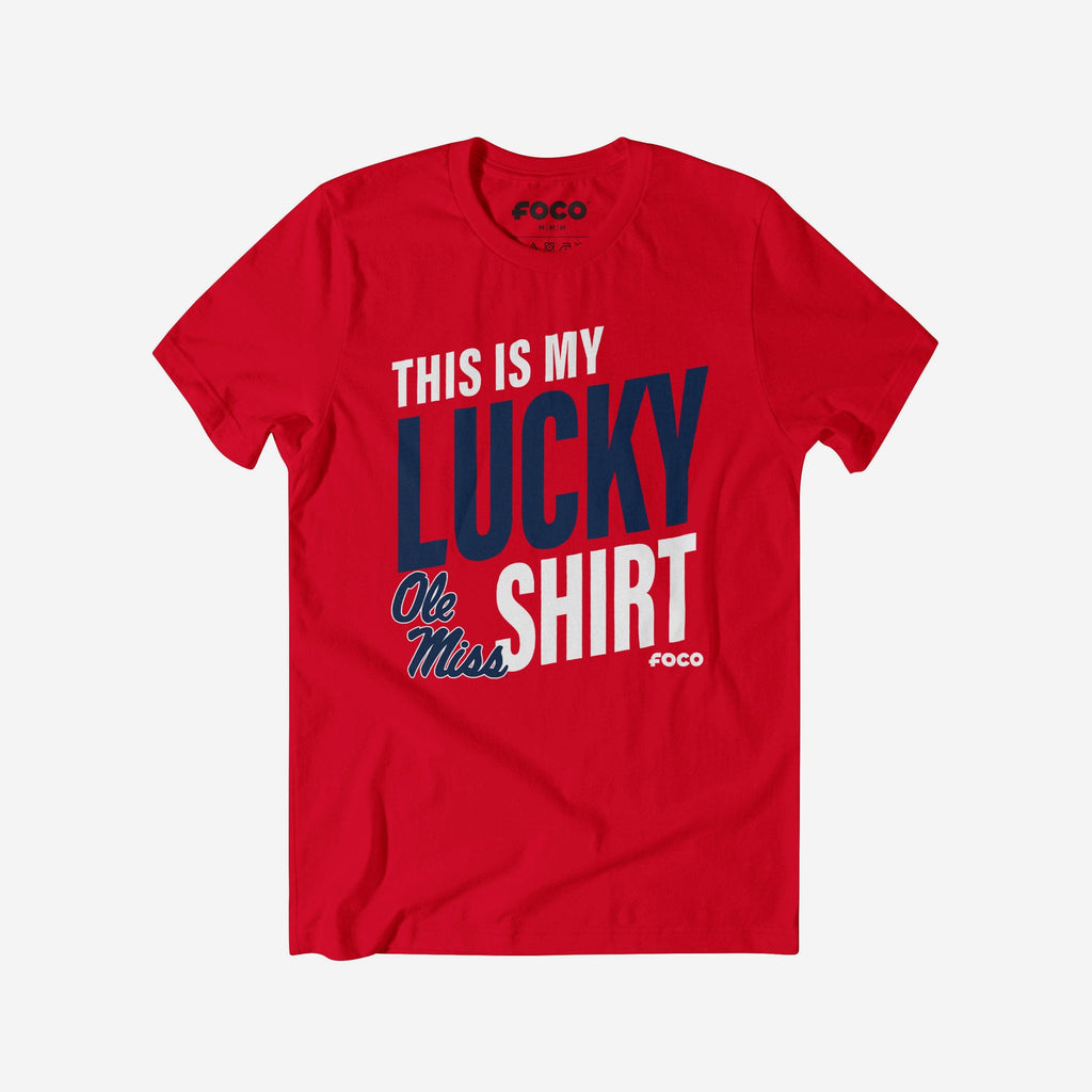 Ole Miss Rebels This Is My Lucky T-Shirt FOCO S - FOCO.com