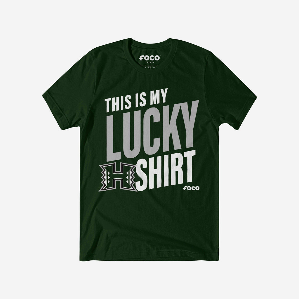 Hawaii Rainbow Warriors This Is My Lucky T-Shirt FOCO S - FOCO.com