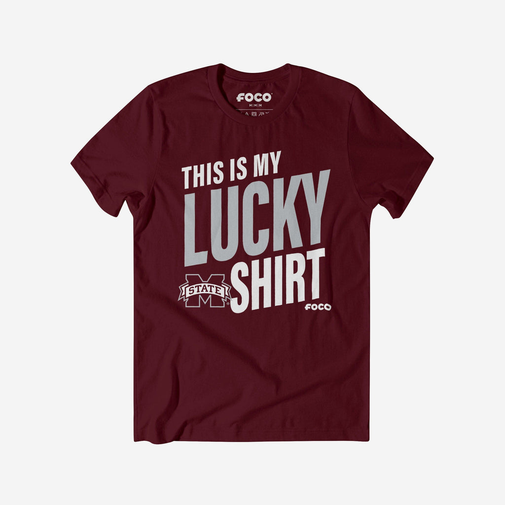 Mississippi State Bulldogs This Is My Lucky T-Shirt FOCO S - FOCO.com