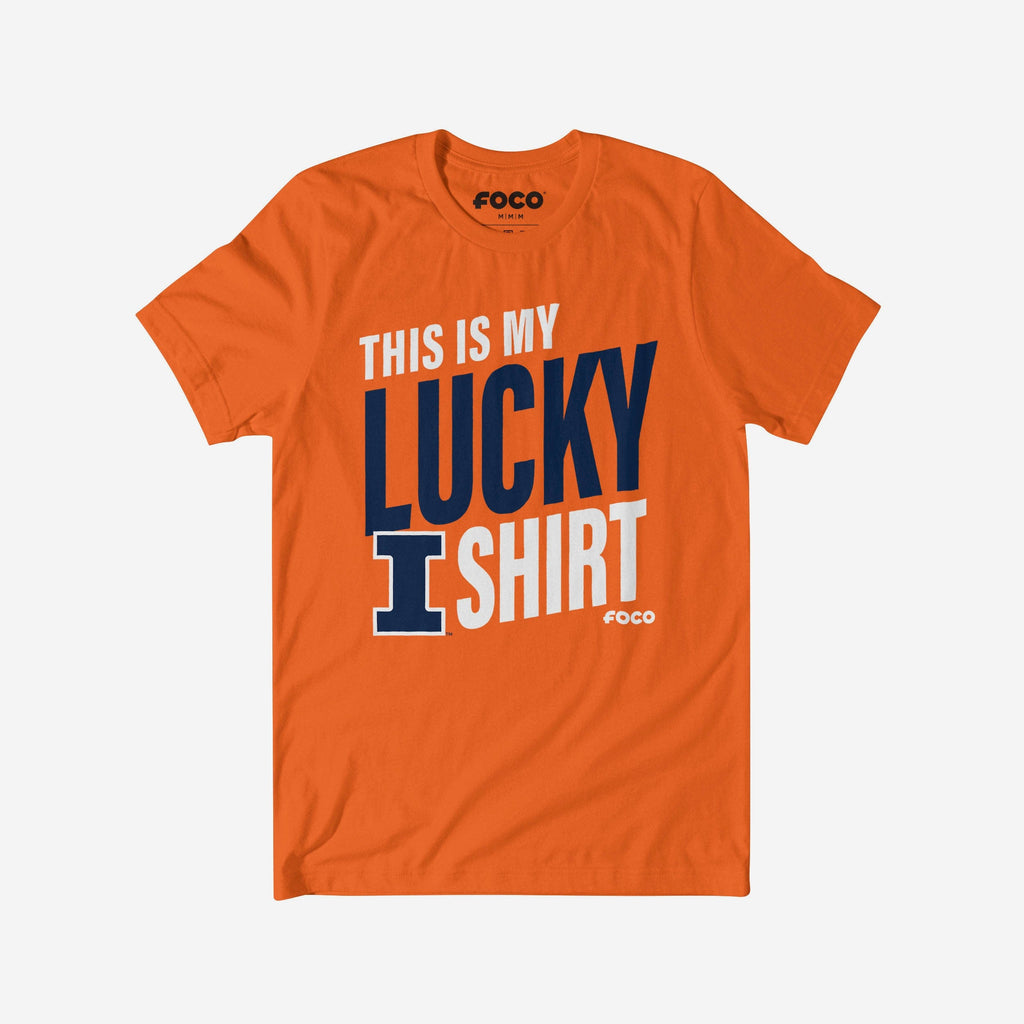 Illinois Fighting Illini This Is My Lucky T-Shirt FOCO S - FOCO.com