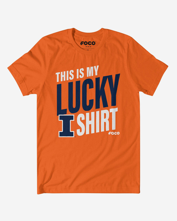 Illinois Fighting Illini This Is My Lucky T-Shirt FOCO S - FOCO.com