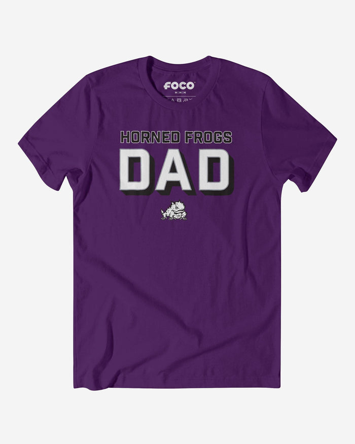 TCU Horned Frogs Team Dad T-Shirt FOCO S - FOCO.com