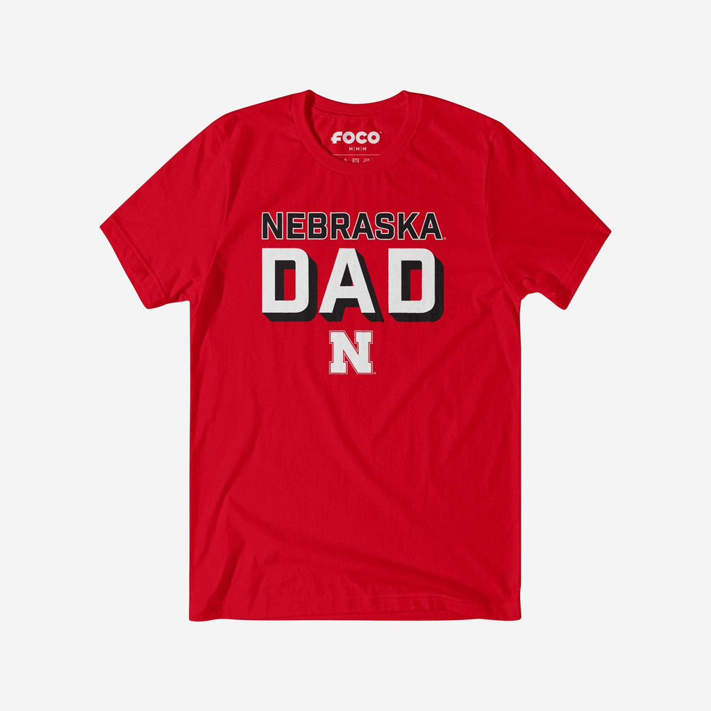 Nebraska Cornhuskers Team Dad T-Shirt FOCO S - FOCO.com