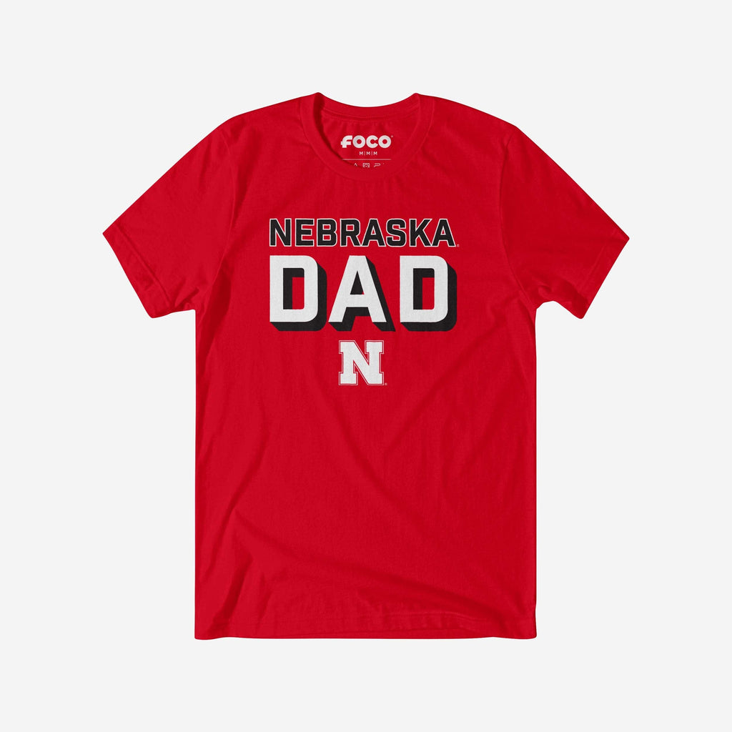 Nebraska Cornhuskers Team Dad T-Shirt FOCO S - FOCO.com