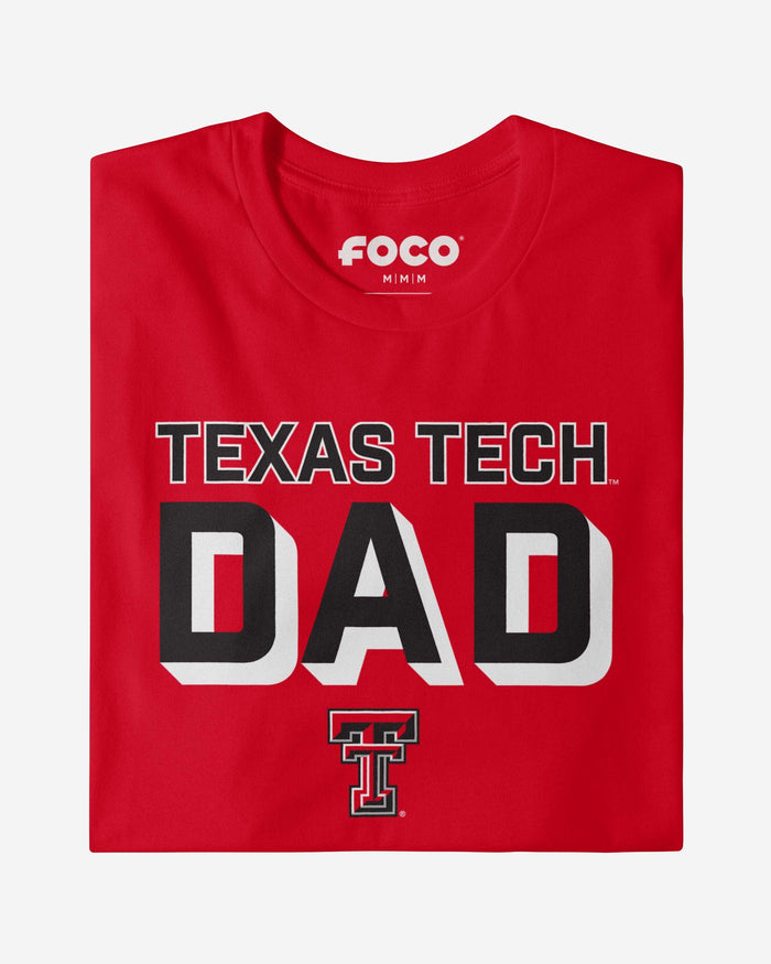 Texas Tech Red Raiders Team Dad T-Shirt FOCO - FOCO.com