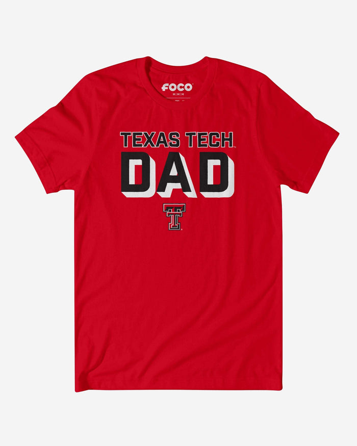 Texas Tech Red Raiders Team Dad T-Shirt FOCO S - FOCO.com