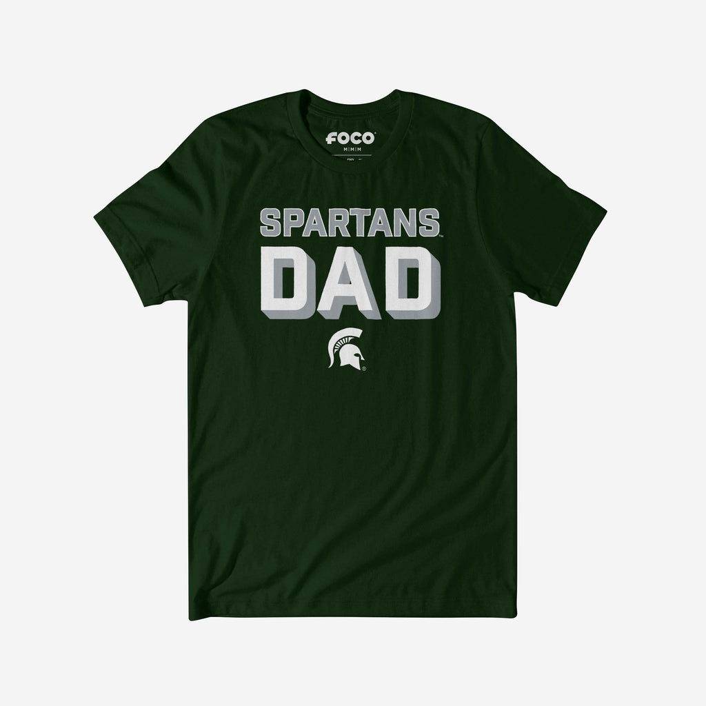 Michigan State Spartans Team Dad T-Shirt FOCO S - FOCO.com