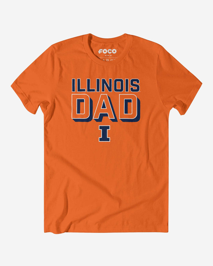 Illinois Fighting Illini Team Dad T-Shirt FOCO S - FOCO.com
