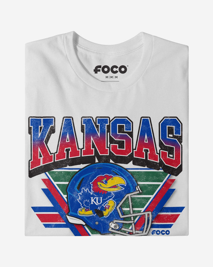 Kansas Jayhawks Triangle Vintage T-Shirt FOCO - FOCO.com