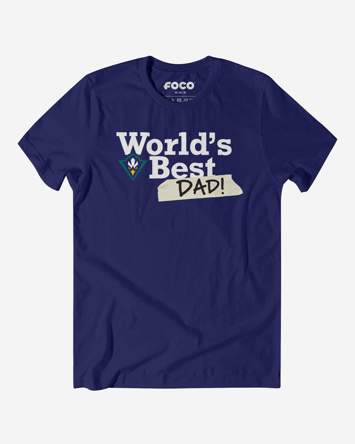 UNC Wilmington Seahawks World's Best Dad T-Shirt FOCO S - FOCO.com