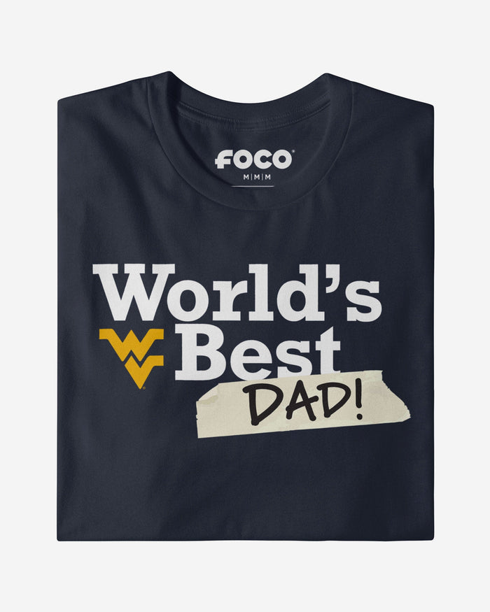 West Virginia Mountaineers World's Best Dad T-Shirt FOCO - FOCO.com